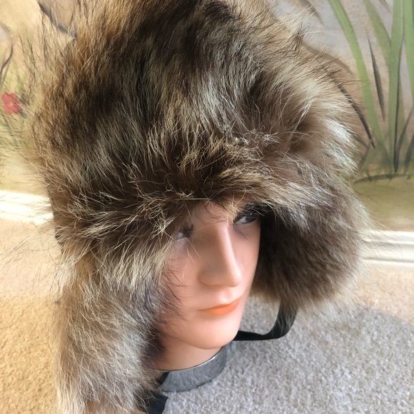 Raccoon Aviator Hat with Melton top - Picture 2 of 6